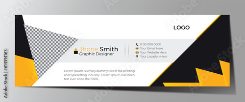 modern corporate email signature design template