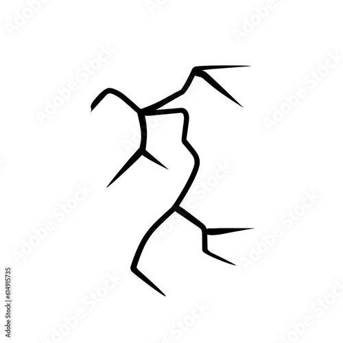cracked glass pattern element
