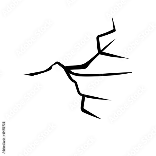 cracked glass pattern element