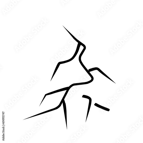cracked glass pattern element