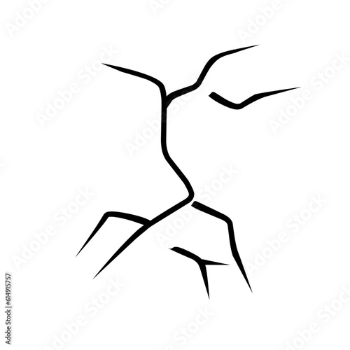 cracked glass pattern element