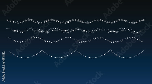 Vector collection of stars for party and celebration decoration elements