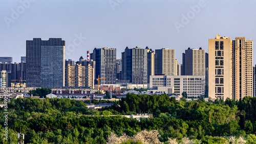 Cityscape of Changchun, China in summer