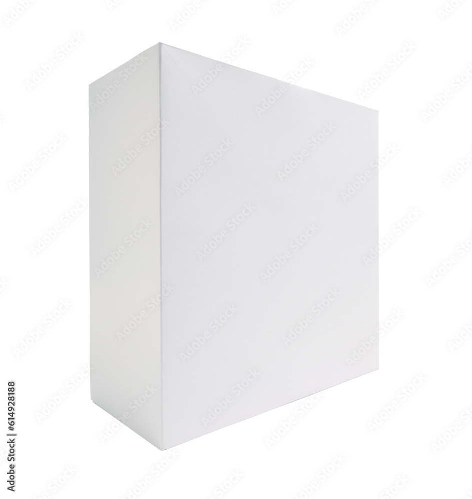Blank White Box Mock Up Isolated - Transparent PNG. Blank White Box Mock Up Isolated - Transparent PNG.