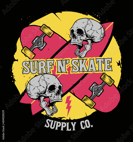 skull and crossbones suef and skate 