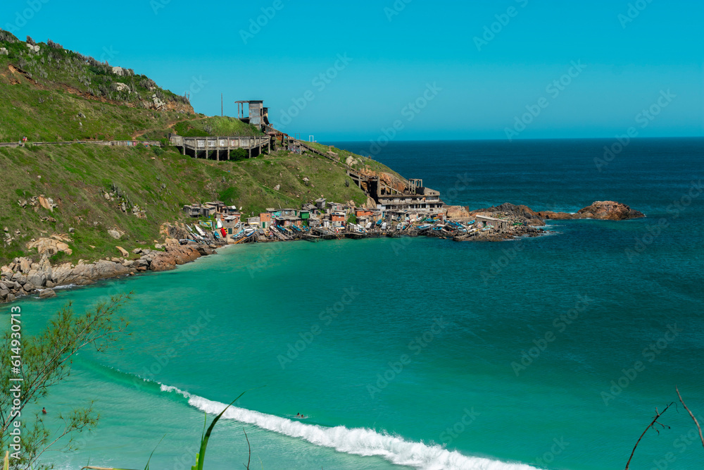 Obraz premium view of the coast of the region sea