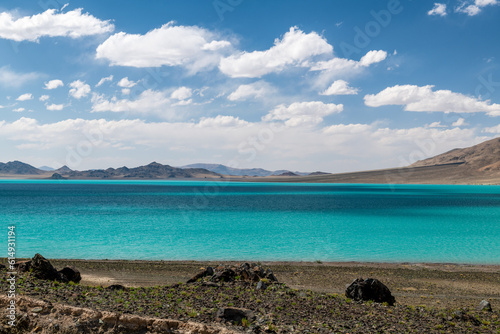 The beautiful lake water in Ngari Prefecture Tibet Autonomous Region, China.
 photo