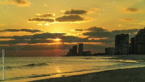Time Lapse of Sunset on Gulf Shores, Alabama