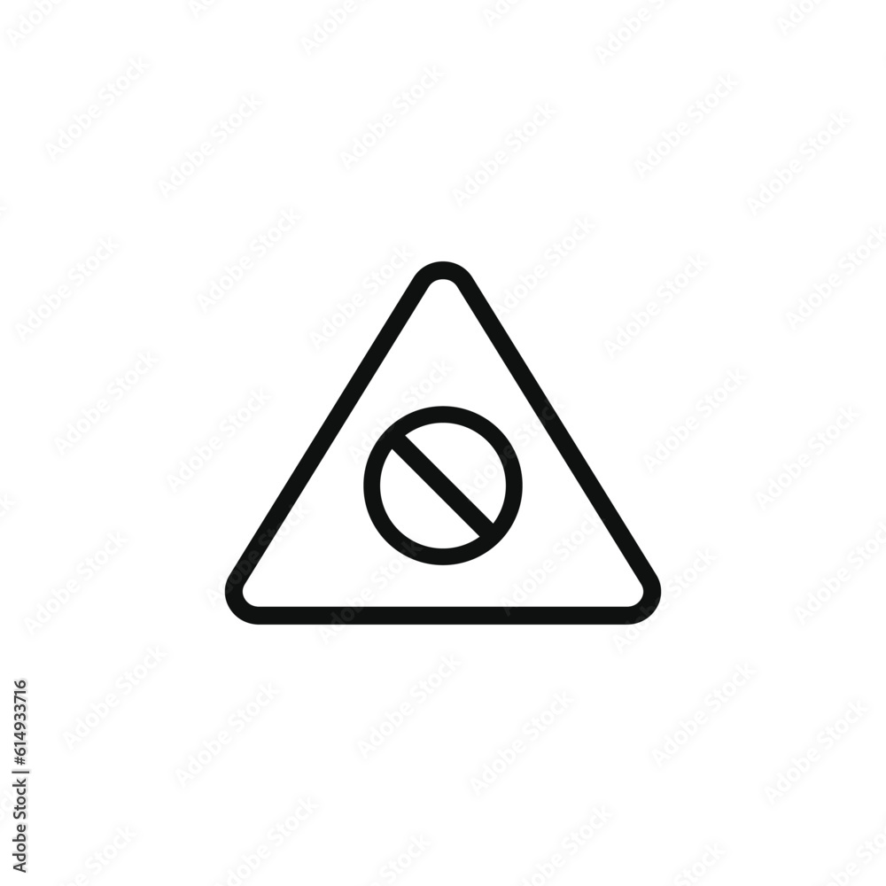 Do not enter caution warning symbol design vector Do not enter caution warning symbol design vector