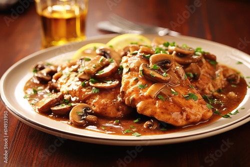 Chicken Marsala - ai generated 