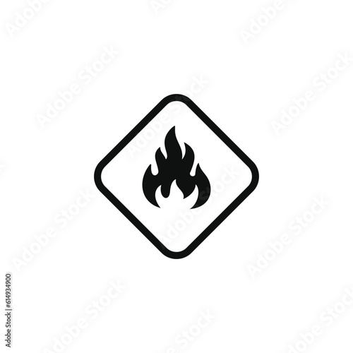 Highly flammable caution warning symbol design vector Free Download Highly flammable caution warning symbol design vector - GFXLoad