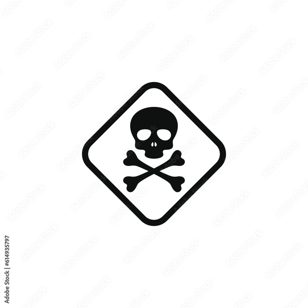Toxic hazard caution warning symbol design vector Toxic hazard caution warning symbol design vector