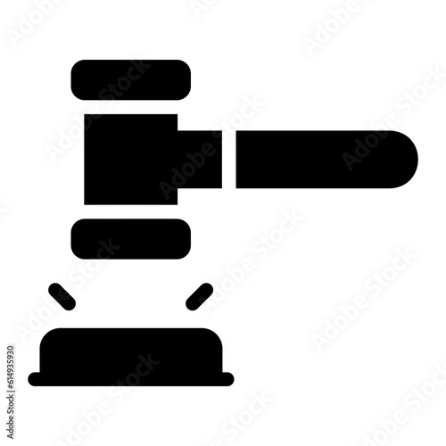judgement glyph icon
