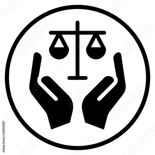 lawyer glyph icon