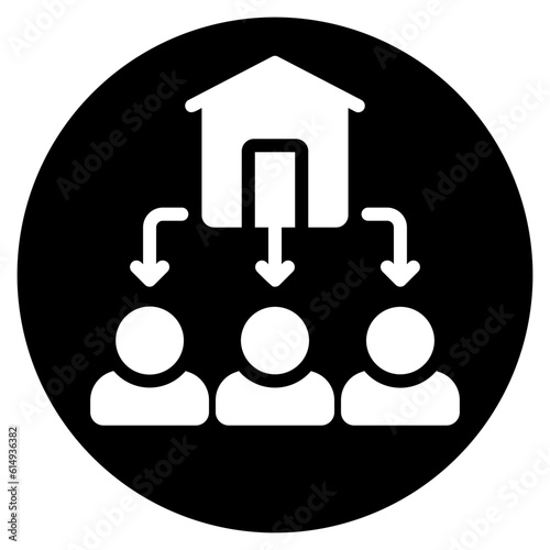 inheritance glyph icon