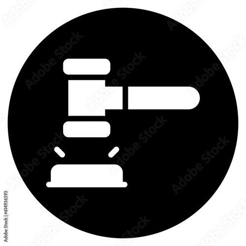 judgement glyph icon