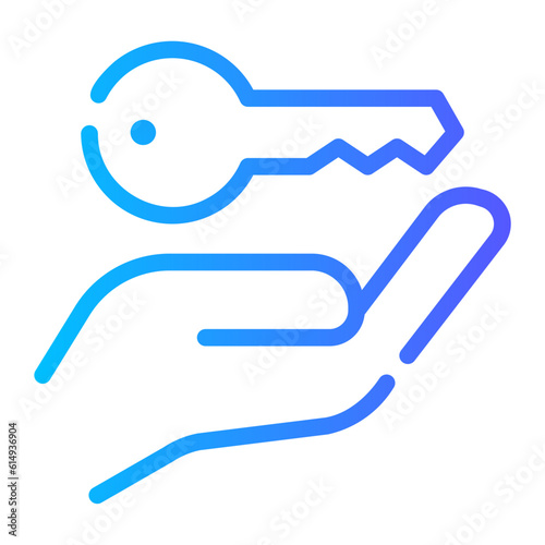 key gradient icon
