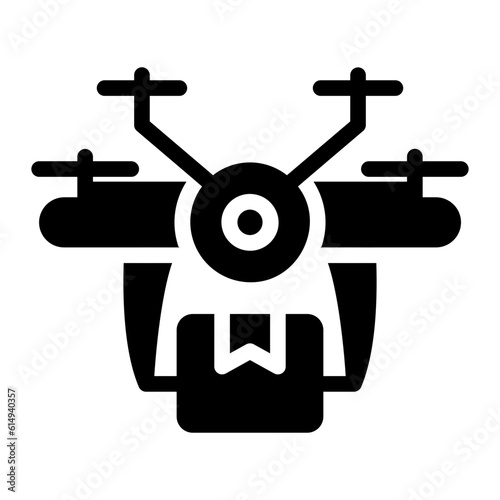 drone delivery Solid icon