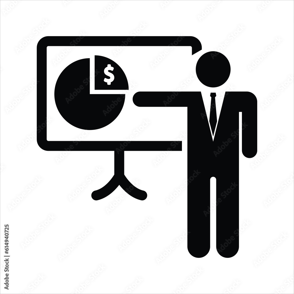 illustration of people presenting a plan. Flat Line Icons Office and Business. isolated on white background. illustration of people presenting a plan. Flat Line Icons Office and Business. isolated on white background.