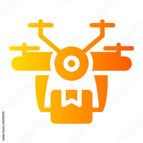 drone delivery Gradient icon
