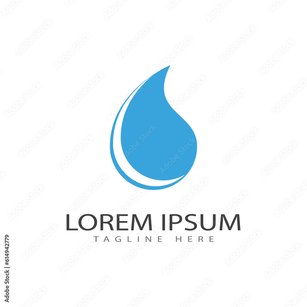 Water drop illustration logo vector design Water drop illustration logo vector design