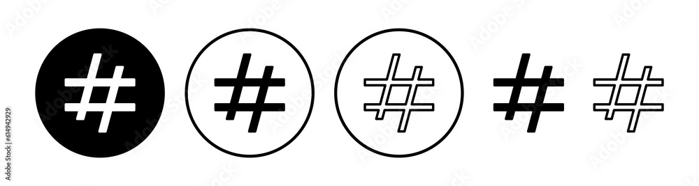 Fototapeta premium Hashtag icon vector. hashtag simbols