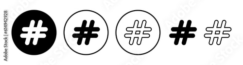 Hashtag icon vector. hashtag simbols