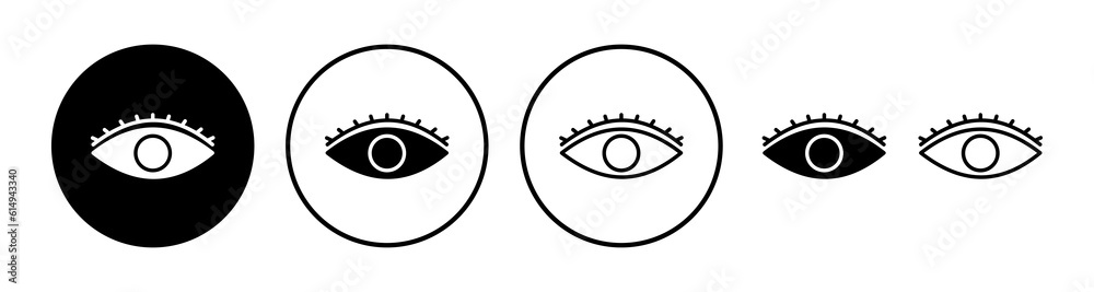 Eye icon. Look and Vision icon. Eye vector icon Eye icon. Look and Vision icon. Eye vector icon
