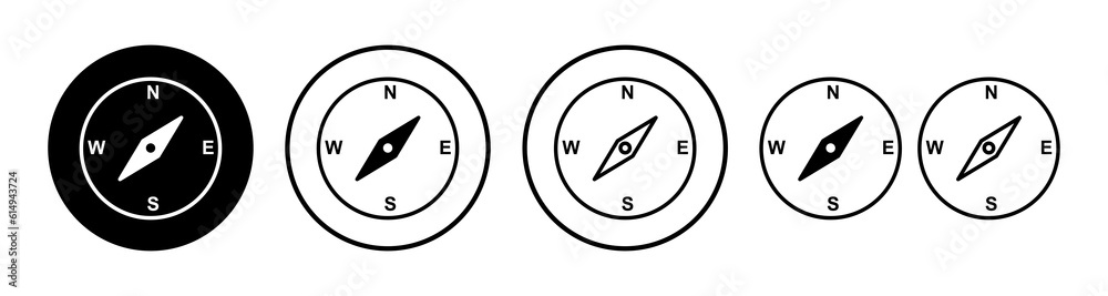 Compass icon vector. navigation icon Compass icon vector. navigation icon