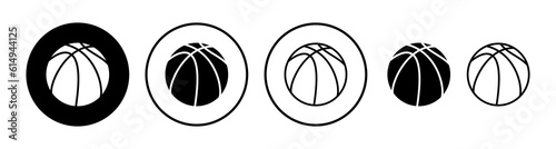Basketball icon vector. basketball logo vector icon