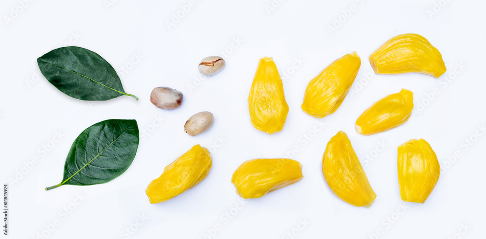 Jackfruit with isolated on white Jackfruit with isolated on white