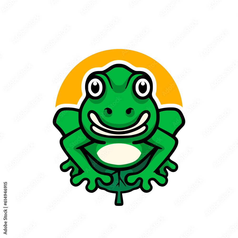 Fototapeta premium frog with a smile