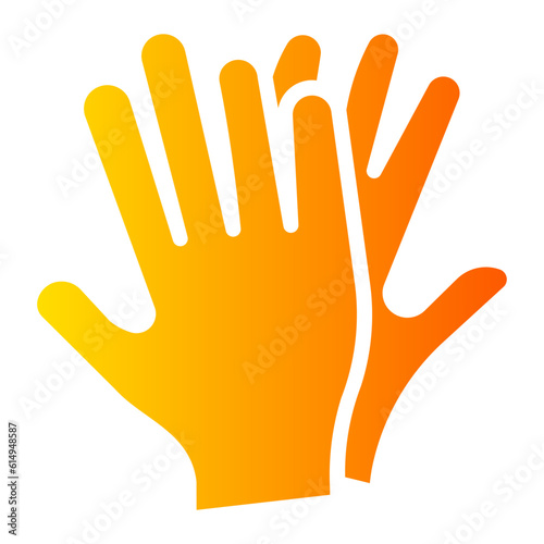 high five Gradient icon