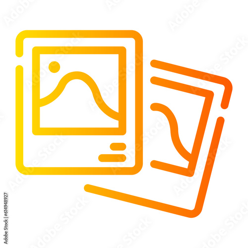photo Line Gradient Icon
