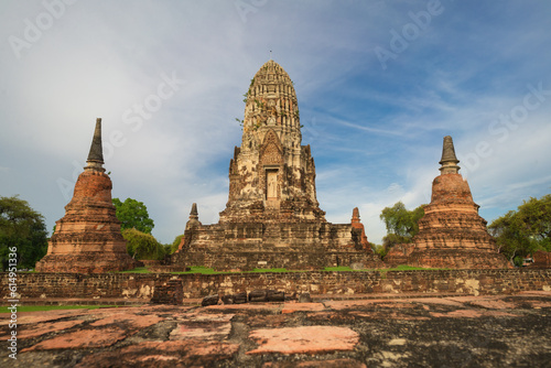 World Heritage site  Wat Ratchaburana  Ayutthaya Province in Thailand