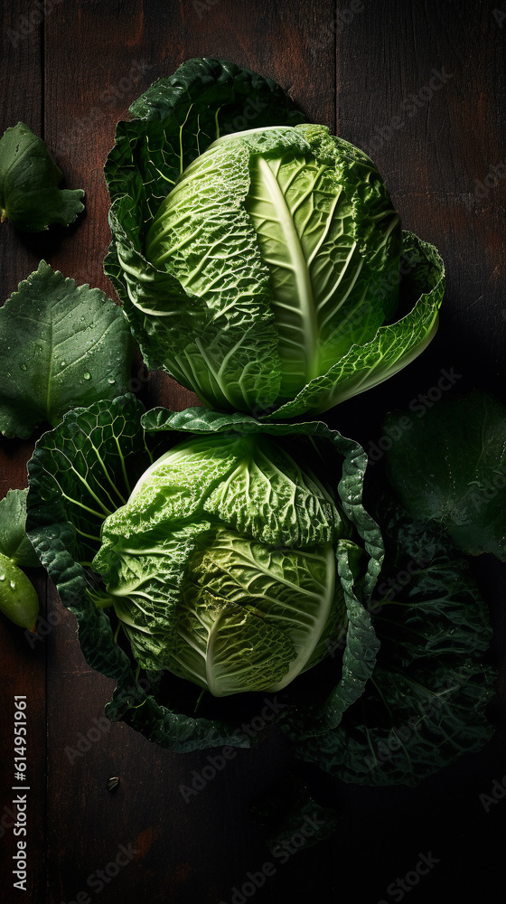 Obraz premium washed cabbage background