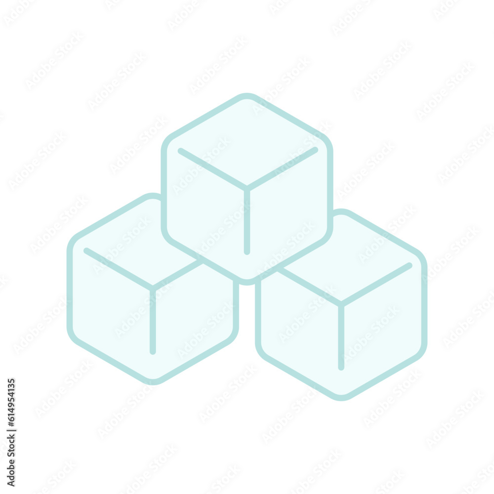ice cubes vector logo template in trendy style ice cubes vector logo template in trendy style