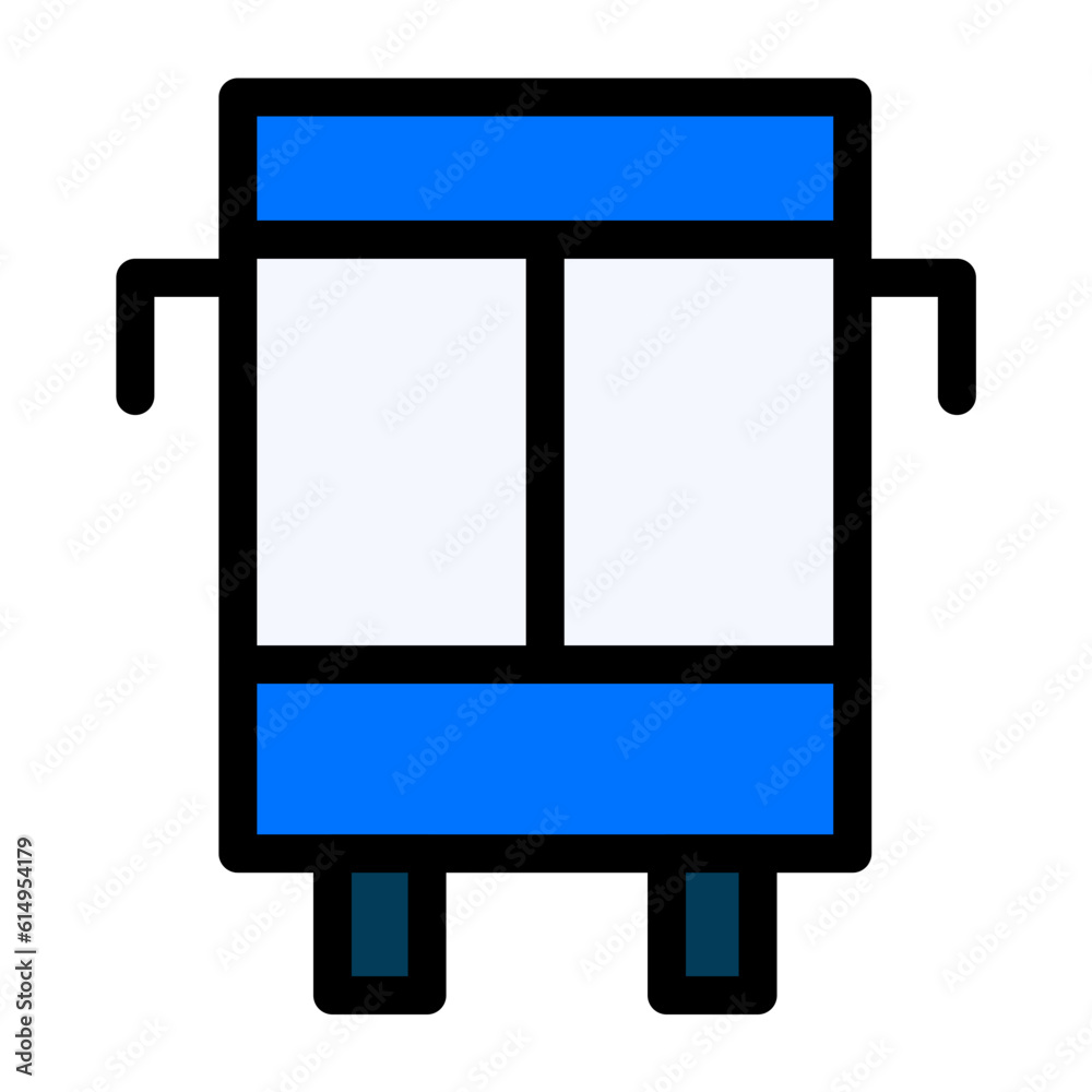 Bus Icon: A graphical representation symbolizing a bus, commonly used to represent public transportation services Bus Icon: A graphical representation symbolizing a bus, commonly used to represent public transportation services