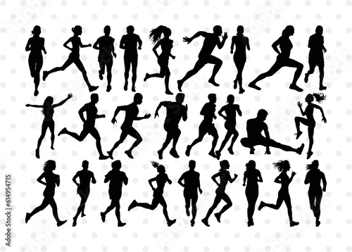 Exercise Run Silhouette, Exercise Run SVG, Exercise Svg, Runner Svg, Sport Svg, Exercise Run Bundle, SB00354