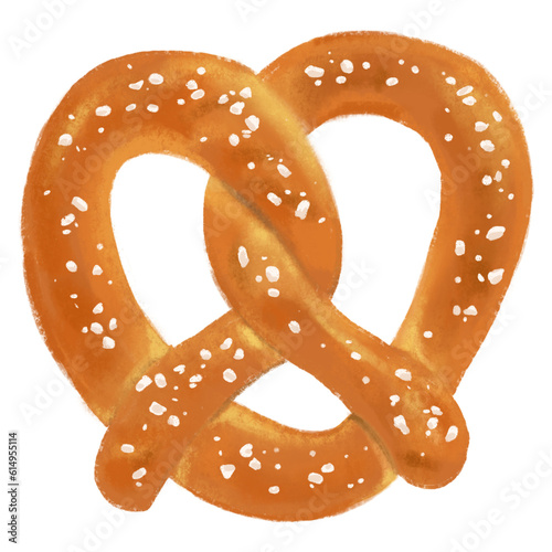 Quadro su tela pretzel bread