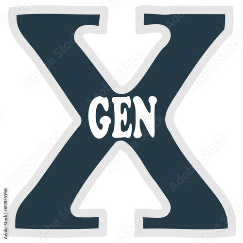 Generation X icon