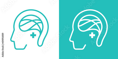logo design health mental icon vector inspiration
