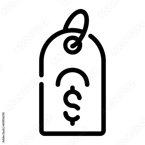 price tag Line Icon