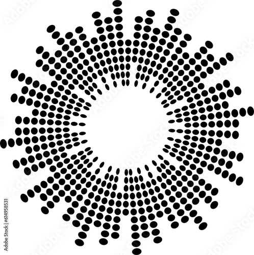 Abstract equalizer music sound wave circle icon symbol. logo design, round line icon, circle item, elements background, illustration