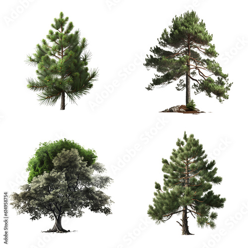 set of four trees, Generative AI