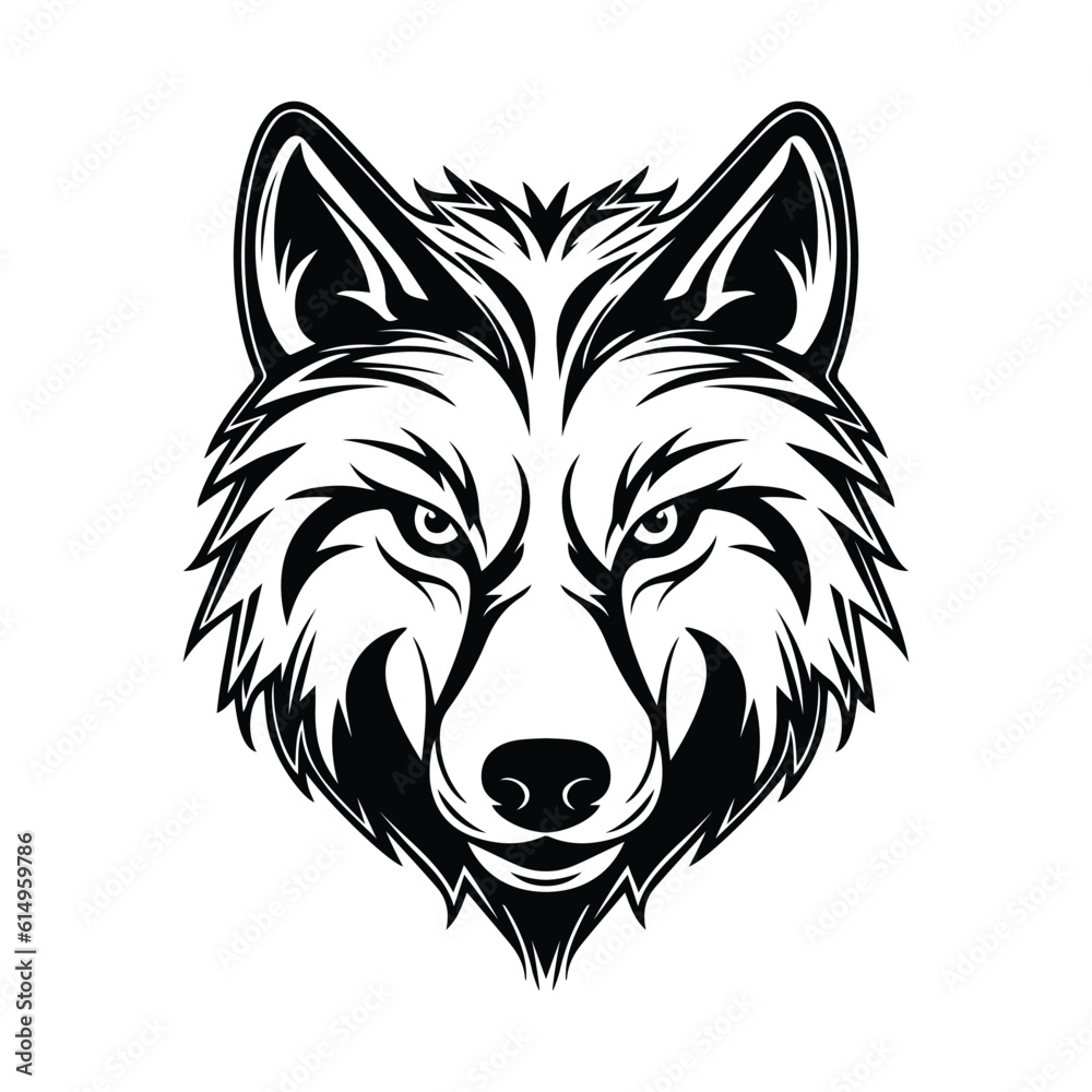 Wolf Head Portrait Vector Logo Wolf Head Portrait Vector Logo