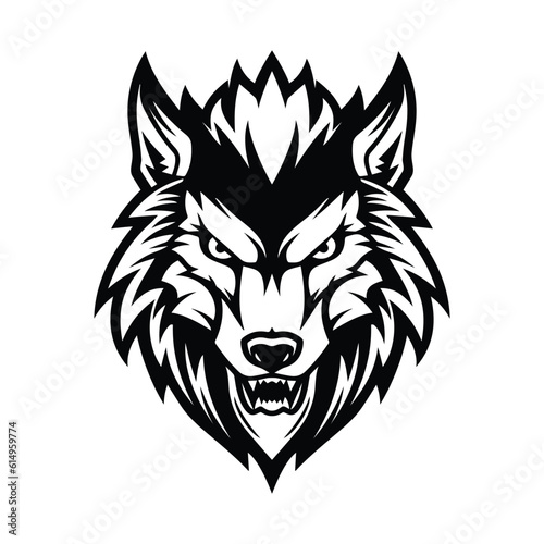 Wolf Head Portrait Vector Logo