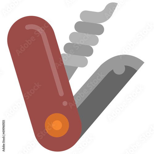 pocket knife flat icon