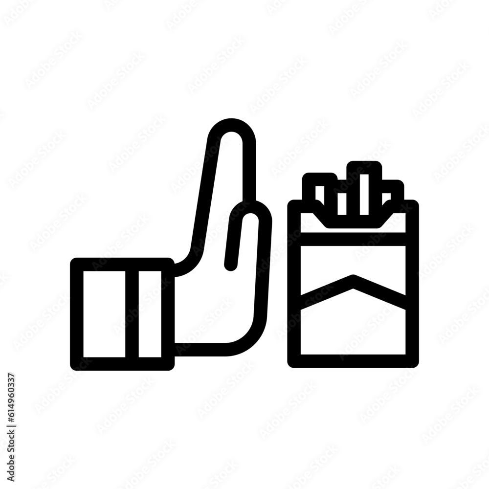 stop smoking line icon illustration vector graphic stop smoking line icon illustration vector graphic