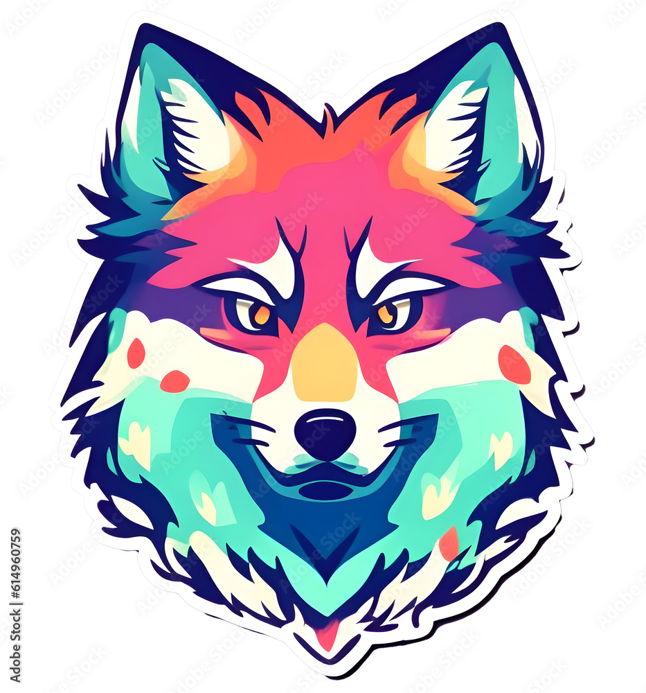 Wolf sticker